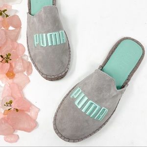 Fenty Puma Espadrilles Sandals Suede Leather 9.5